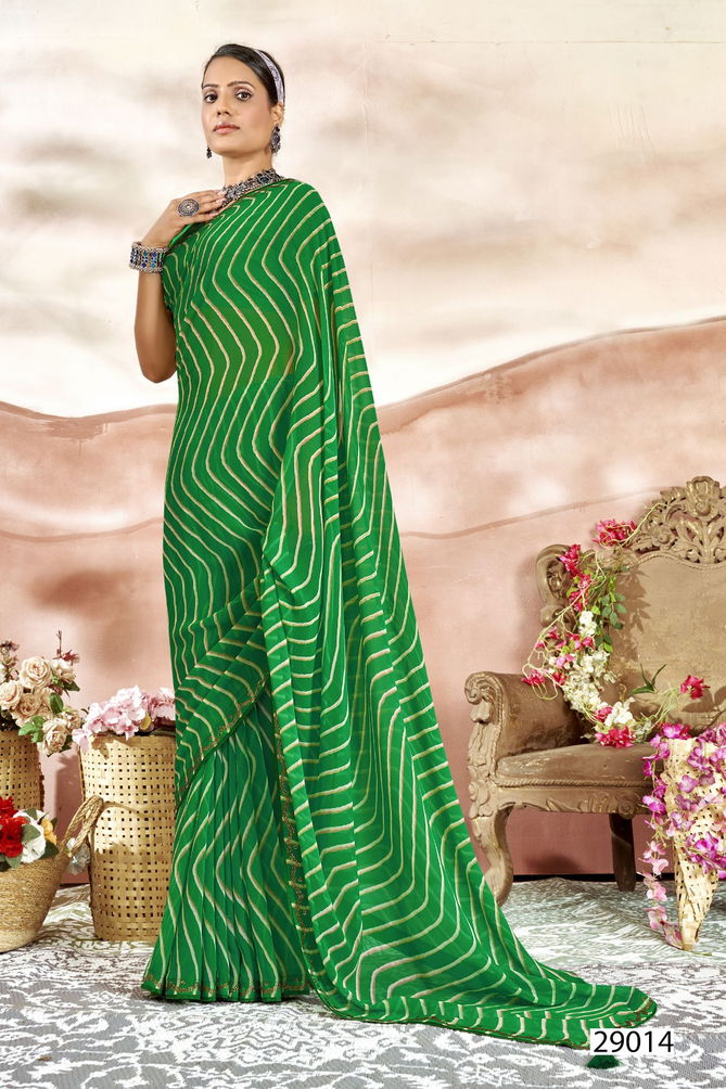 Avanti 03 By Vallabhi Swarovski Work Printed Georgette Sarees Suppliers In Mumbai